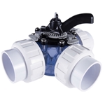 25923-159-000 | HydroSeal™ Clear PVC Diverter Valve 3 Way