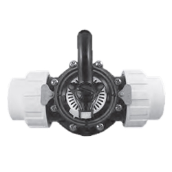 25912-204-000 | HydroSeal Black CPVC Diverter Valve 2 Way